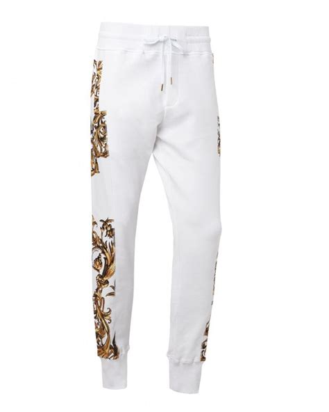 versace sweatpants fake white|versace sweatpants for men.